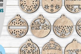 Intra απο ξύλο plywood 3mm-4mm πάχος Χριστουγεννιάτικα στολίδια Snowflakes Alser Cut Δίασταση 8x8 cm INTRAFABR-80339371