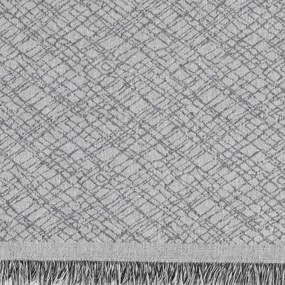 Borea Ριχτάρι Βαμβακερό Πολυθρόνας Rhombus 180 x 180 cm Γκρι