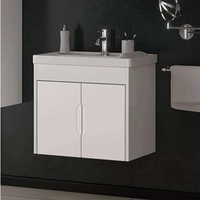 Έπιπλο Μπάνιου Πάγκος Με Νιπτήρα Ada S3BADA060WHM 60x38x55cm White Κεραμικό,Mdf