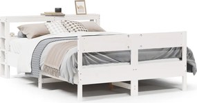 vidaXL Σκελετός Κρεβ. Χωρίς Στρώμα Λευκό 120x200 εκ Μασίφ Πεύκο