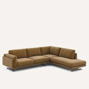 Γωνιακός καναπές από λινό βελούδο, Cesar