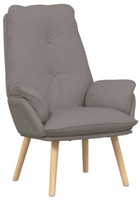 vidaXL Χαλαρωτική Πολυθρόνα Taupe 69 x 74 x 93 εκ. ύφασμα