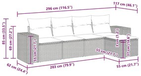 ΣΕΤ ΚΑΝΑΠΕ ΚΗΠΟΥ 5 ΤΕΜ. ΜΠΕΖ ΣΥΝΘΕΤΙΚΟ ΡΑΤΑΝ ΜΕ ΜΑΞΙΛΑΡΙ 3325664