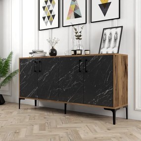 Stewehome Ξύλινος Μπουφές Μοντέρνος 160x35x78 cm