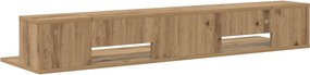 vidaXL Γραφείο Στούντιο Artisan Δρυς 130 x 36 x 19,5 εκ.