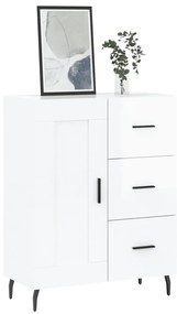 vidaXL Ντουλάπι Γυαλιστερό Λευκό 69,5x34x90 εκ. Επεξεργασμένο Ξύλο