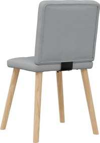 vidaXL Καρέκλες Τραπεζαρίας 4 τεμ Αν. Γκρι Υφασμάτινες