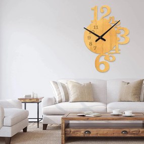 Ρολόι τοίχου  εσωτερικού χώρου ξύλινο clock3 - Clock3-Άχρωμο, 1mx1m