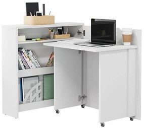 Γωνιακό τραπέζι γραφείου Concept Pro Lenart AH157, Γωνιακός, 93x112x90cm, 43 kg, Άσπρο | Epipla1.gr