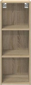 vidaXL Κρεμαστό ντουλάπι με αποθήκευση Δρύς Sonoma 30 x 29,5 x 80 εκ.
