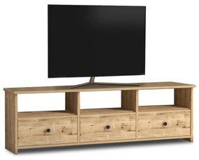 Έπιπλο τηλεόρασης Sole Megapap από μελαμίνη χρώμα oak 150x32x47εκ.