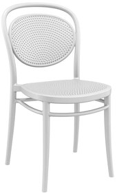 Καρέκλα Στοιβαζόμενη MARCEL Λευκό PP 45x52x85cm