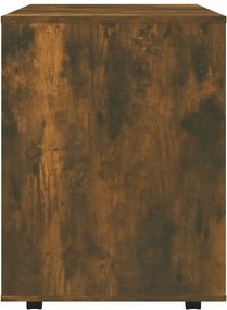 vidaXL Ντουλάπι Με Ροδάκια Καπνιστή Δρυς 60x53x72 εκ. Επεξεργ. Ξύλο