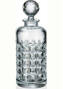 Καράφα Ουίσκι Με Πώμα Diamond CTB03102300 650ml Clear Crystal
