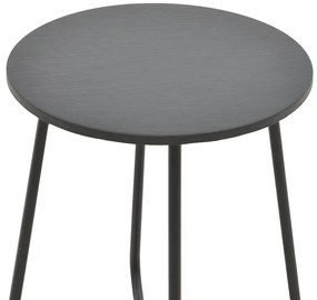 Τραπέζι Bramwell μέταλλο ανθρακί Φ40x50εκ 40x40x50 εκ.