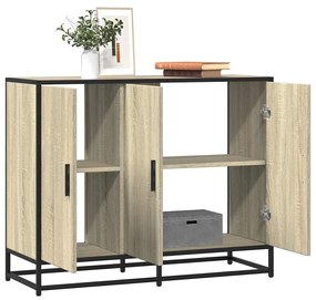 Sideboard Sonoma Oak 94x35x76 cm Κατασκευασμένο ξύλο - Καφέ