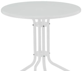 Σετ Κήπου Τραπεζαρία Vergo-Chari 3 τεμ Μεταλλικό Λευκό 60x60x70 εκ.