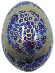 Διακοσμητικό Αυγό Χειροποίητο Ξύλινο Γαλάζιο Royal Art 7εκ. POW7/02