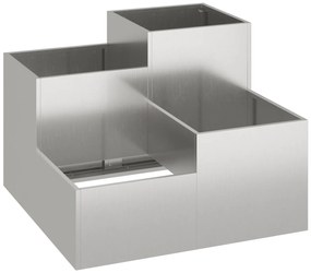 vidaXL Κηποτεία 80x80x60 εκ Ανοξείδωτο ατσάλι