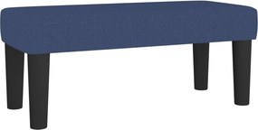 vidaXL Κρεβάτι Boxspring με Στρώμα Μπλε 80x200 εκ. Υφασμάτινο