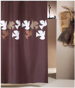 Κουρτίνα Μπάνιου (180x200) Με Κρίκους San Lorentzo Dove Brown