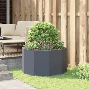vidaXL Γλάστρα Ανθρακί 90 x 90 x 50 cm Ατσάλι