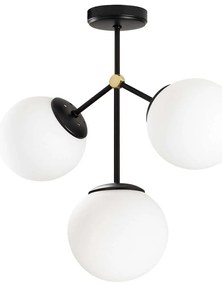 Φωτιστικό Οροφής - Πλαφονιέρα Damar 892OPV1644 43x15x43cm 3xE27 40W Black-White Opviq