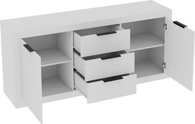 Μπουφές Doha pakoworld σε λευκή απόχρωση 180x45x80.5εκ