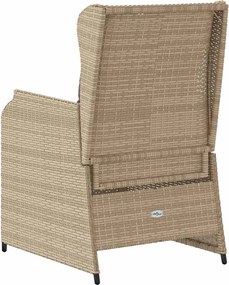 vidaXL Παγκάκι κήπου 2 pcs Μπεζ συνθετικό ρατάν