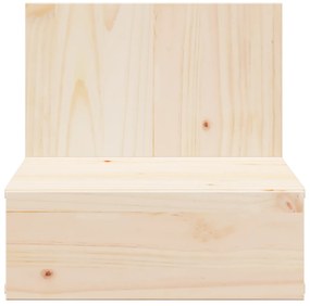 vidaXL Κομοδίνο με συρτάρι Καφέ 42 x 32.5 x 40 εκ Μασίφ ξύλο πεύκου