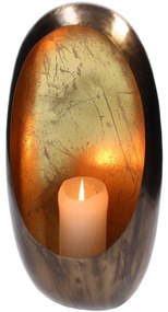 Κηροπήγιο ArteLibre Χρυσό Μέταλλο 22x10x30cm