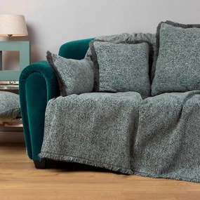 Ριχτάρι Parnassos Mint-Grey Aslanis Home Πολυθρόνα 180x180cm Βαμβάκι-Polycotton