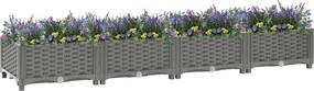 vidaXL Ζαρντινιέρα 160 x 40 x 23 εκ. από Πολυπροπυλένιο
