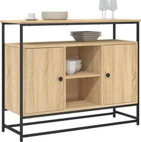 vidaXL Ντουλάπι Sonoma δρυς 100x35x80 εκ. Επεξεργασμένο Ξύλο