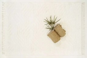 Χαλί ezzo Neve Shaggy E903A1A CREAM-80 x 150 εκ