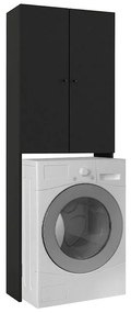 Megapap Έπιπλο Πλυντηρίου Romme Μαύρο 65x27,1x180εκ.