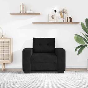 vidaXL Πολυθρόνα Μαύρη Βελούδινη 100x78x80 εκ.