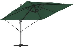 vidaXL Καντιλέβερ Ρώμη Ομπρέλα Πράσινη 286x285x265 εκ Αλουμίνιο