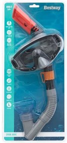 Bestway Σετ Μάσκα Θαλάσσης με Αναπνευστήρα Spark Waveb Παιδική 14+ #24068 - Spark Wave Mask with Snorkel