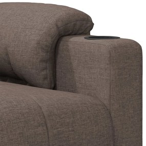 vidaXL Πολυθρόνα Ανακλινόμενη Taupe Υφασμάτινη