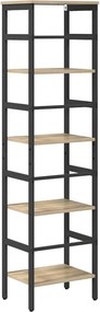 vidaXL Ράφι Βιβλίων Δρύς Sonoma 40 x 29,5 x 149 εκ Επεξεργασμένο ξύλο