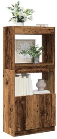 VidaXL Ντουλάπι Όψη Παλαιού Ξύλου 63x33x140 εκ. Επεξεργασμένο Ξύλο