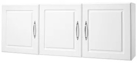 VEVOR 54 in Laundry Room Wall Cabinet 2-Tier Kitchen Cupboard with 3 Doors White