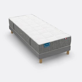 Σετ στρώμα με 640 ελατήρια 3 ζωνών και υφασμάτινο τελάρο με τάβλες