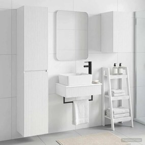 vidaXL Σετ Επίπλων Μπάνιου 3 τμχ. Λευκό 33 x 34,5 x 160 εκ