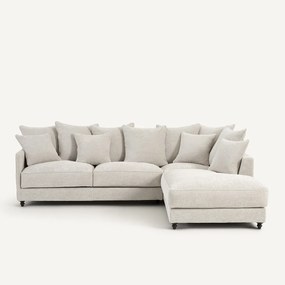 Γωνιακός καναπές-κρεβάτι από ανακυκλωμένο πολυεστέρα, Lazare