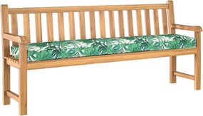 vidaXL Μαξιλάρι παλέτας Σχέδιο Φύλλου 200 x 40 x 8 εκ. Ύφασμα Οξφόρδης