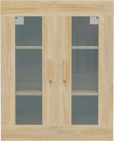 vidaXL Κρεμαστό Ντουλάπι Τοίχου Sonoma Δρυς 69,5x34x90 εκ Επεξ. Ξύλο