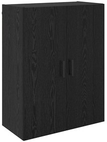 vidaXL Ντουλάπια Τοίχου Επιτοίχιο 2 pcs Μαύρη δρυς 69.5 x 34 x 90 εκ.