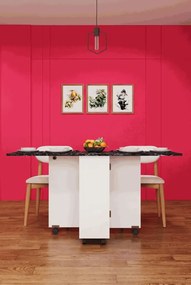 Stewehome Πτυσσόμενο τραπέζι κουζίνας Royal Μάρμαρο 155x70x75 cm